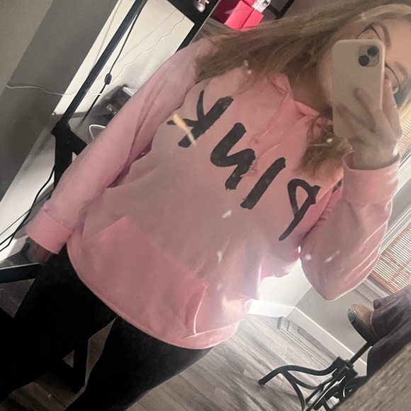 NWOT PINK pullover hoodie - Picture 4 of 4